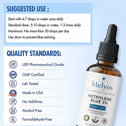 Melyos™ - Purest USP Grade - Methylene Blue