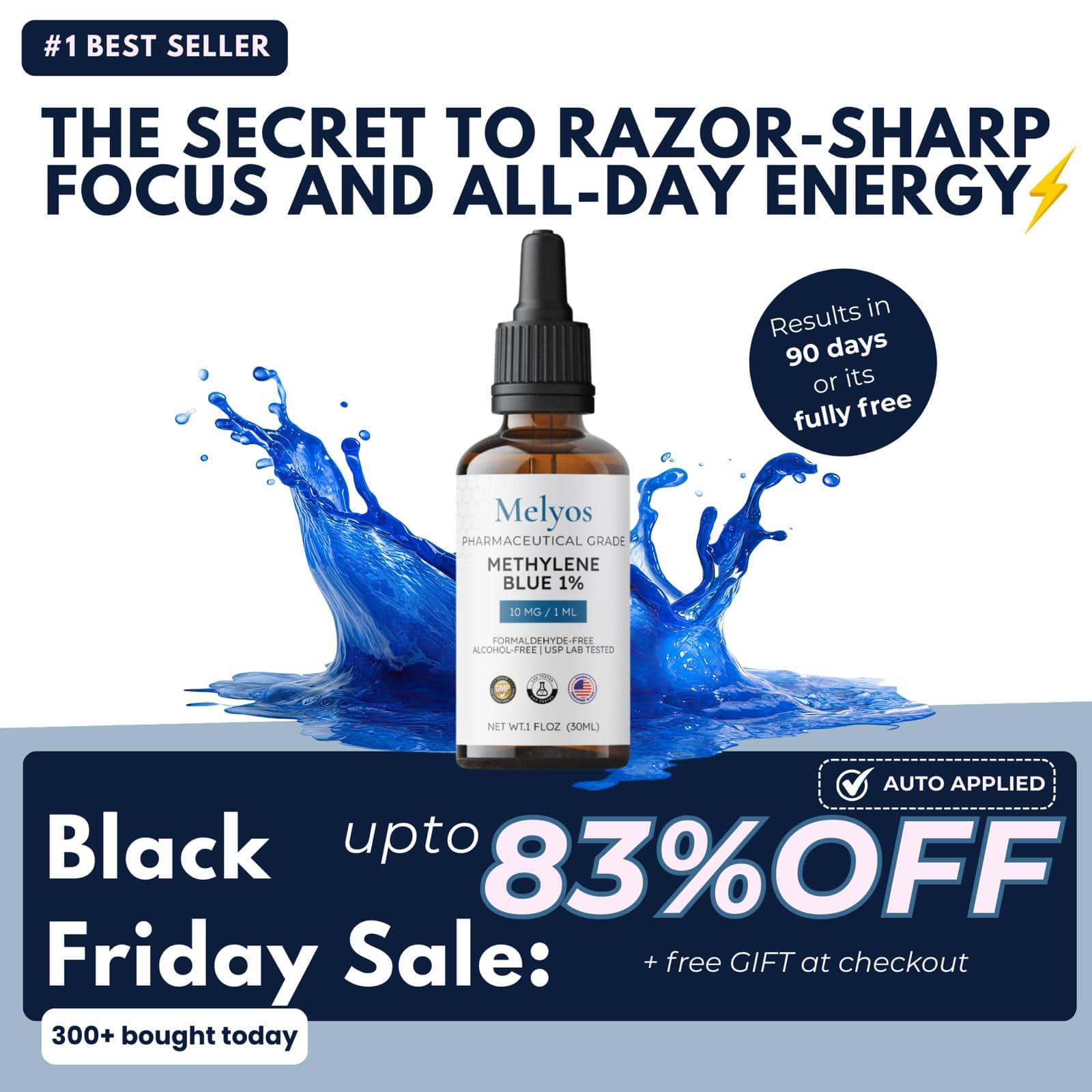 Melyos™ - Purest USP Grade - Methylene Blue