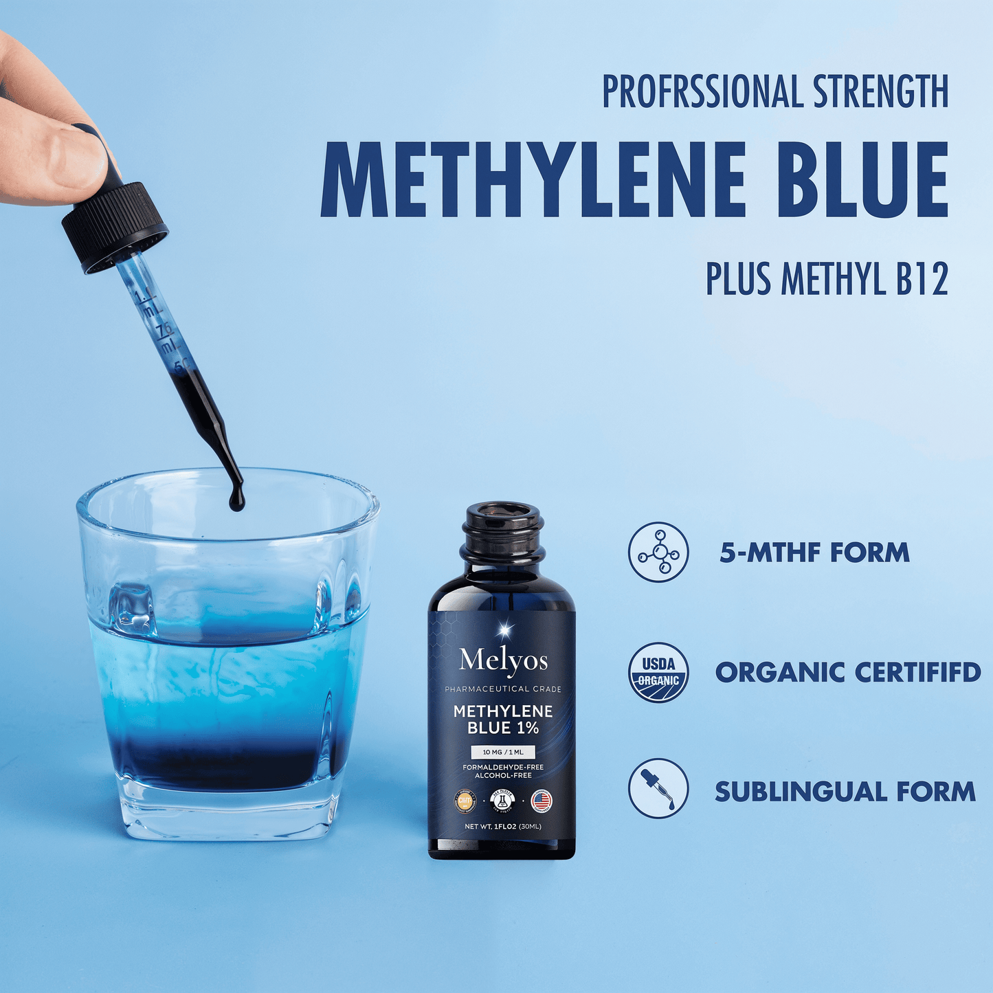 Melyos™ - Purest USP Grade - Methylene Blue